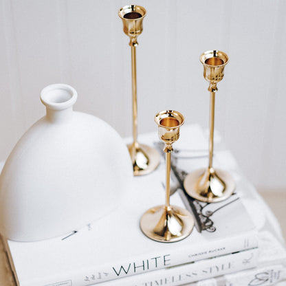 Candlestick Set 3pc - Rose Gold