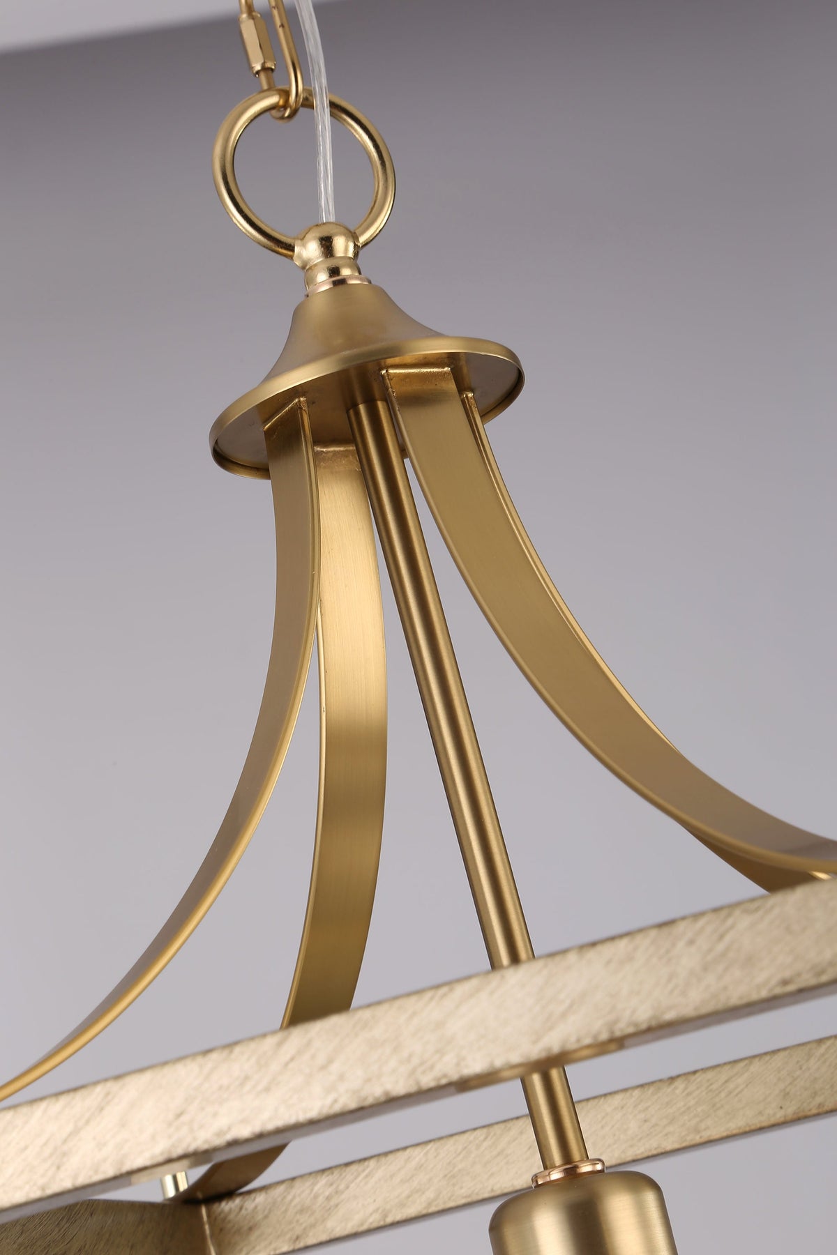 Langham Hampton Style Lantern Pendant Light - Brushed Gold
