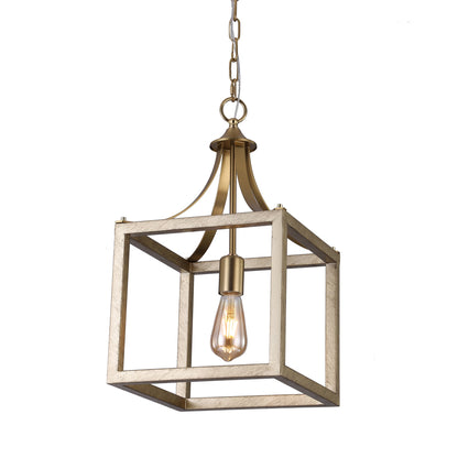 Langham Hampton Style Lantern Pendant Light - Brushed Gold