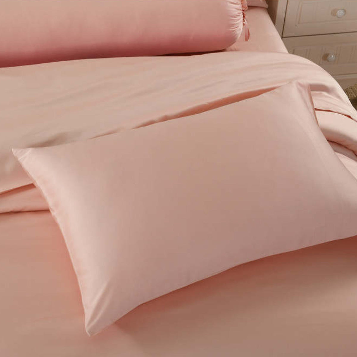 Silky Soft Bamboo Quilt Cover - Coral Pink