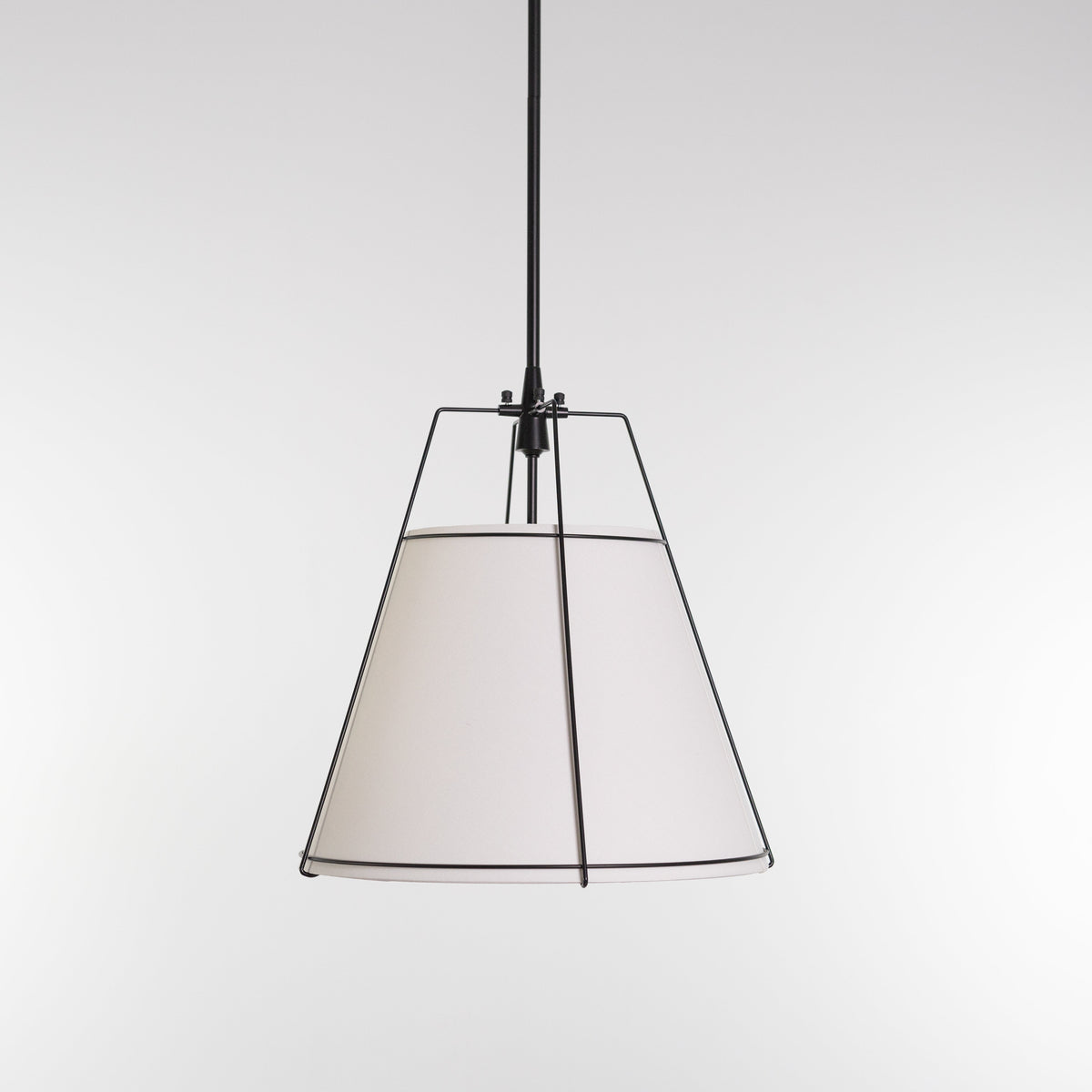 Jessie Pendant Light - White with Black Hardware