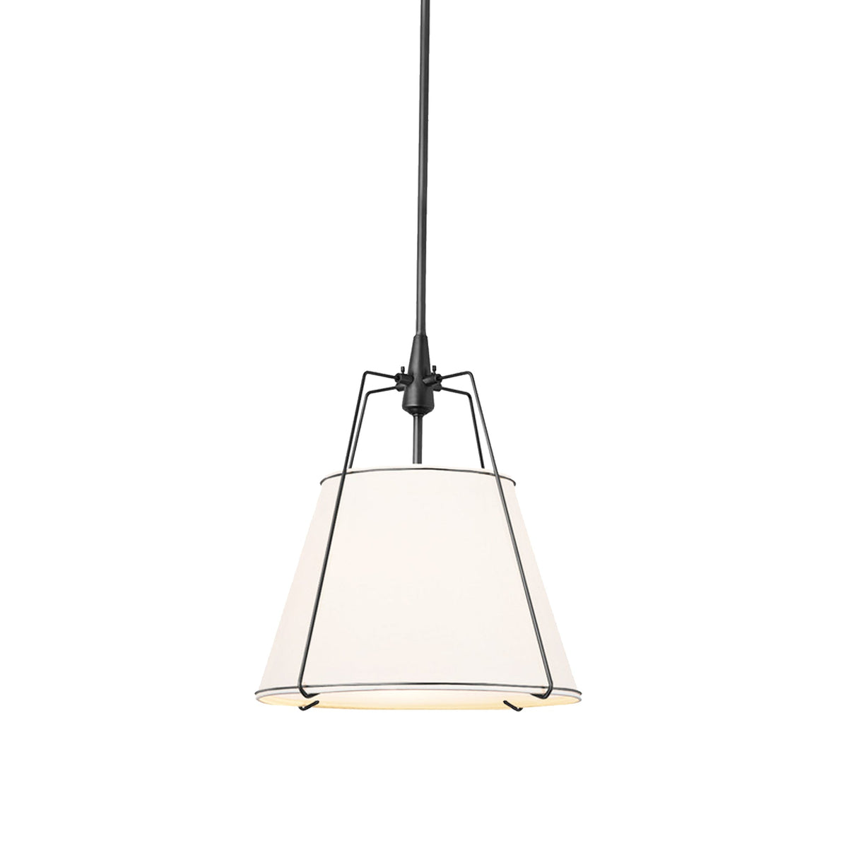 Jessie Pendant Light - White with Black Hardware