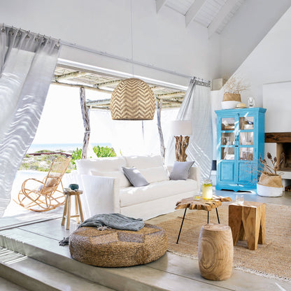 Sunset Rattan Cane Pendant Light