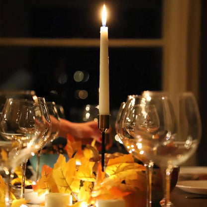 Candlestick Set 3pc - Black and Brass
