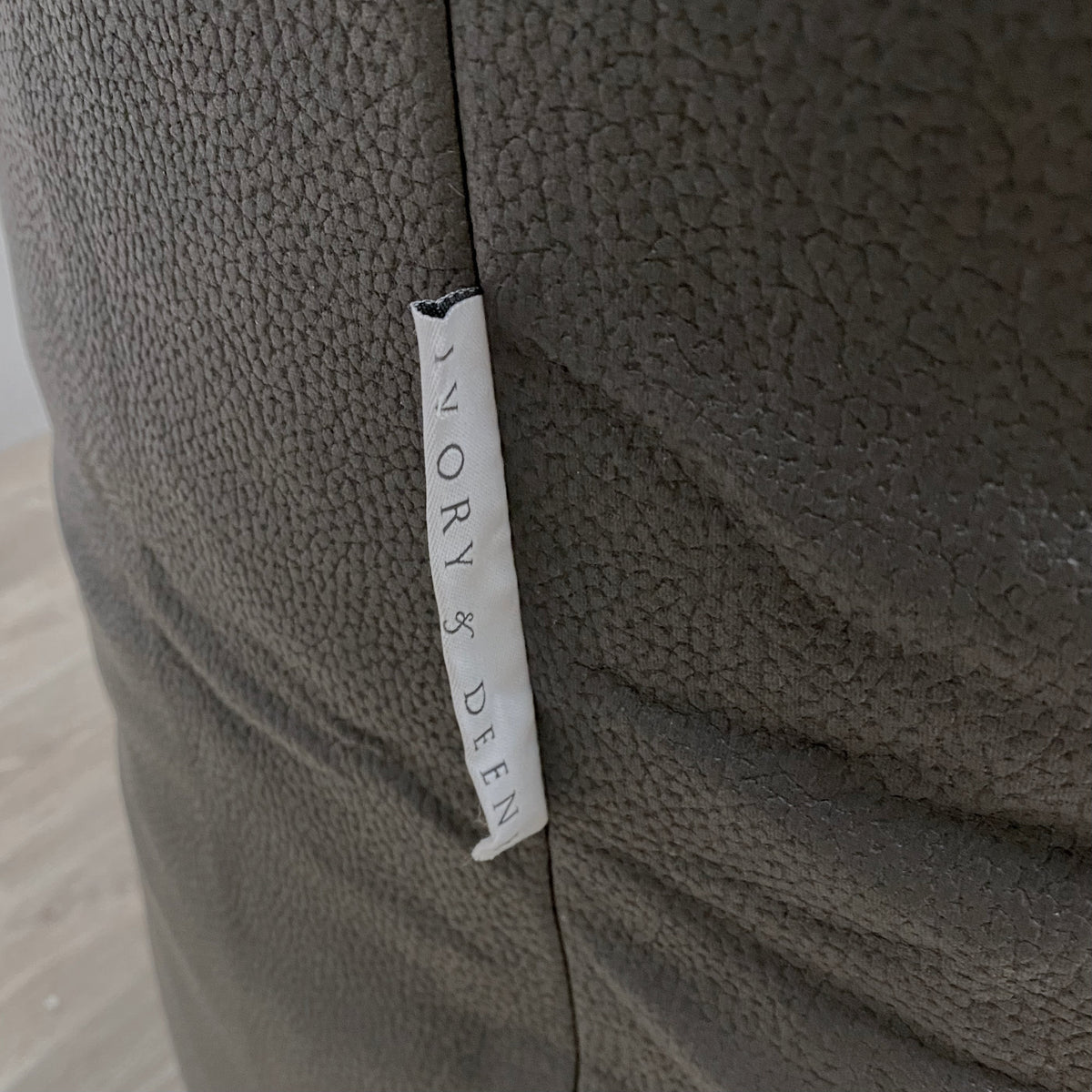Vegan Leather Tub Chair Bean Bag Cover - Charcoal