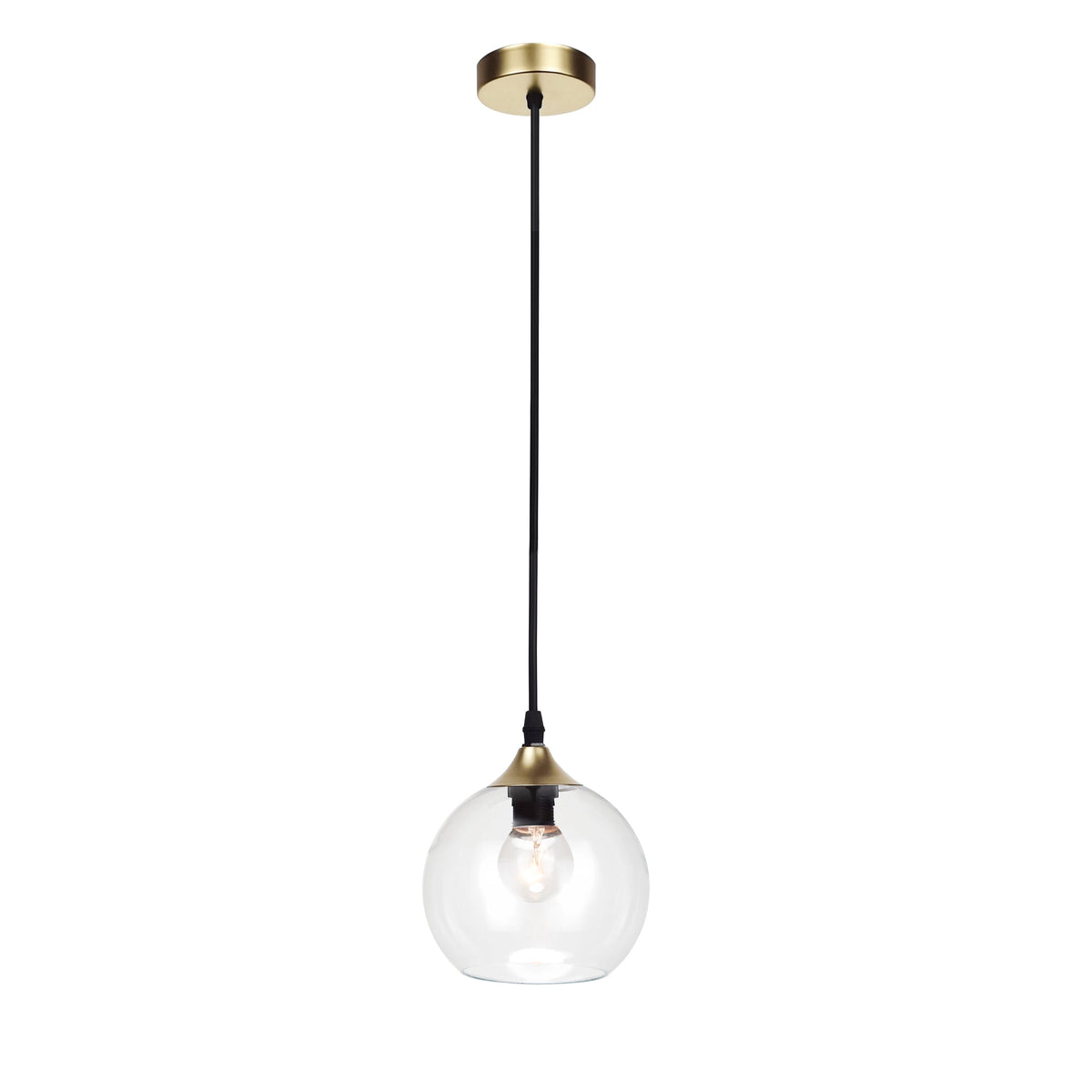 Frankie Glass Pendant Light - Gold