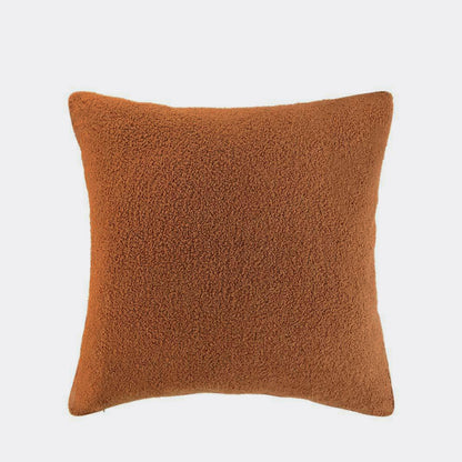 Boucle Teddy Cushion Cover + Insert - Rust