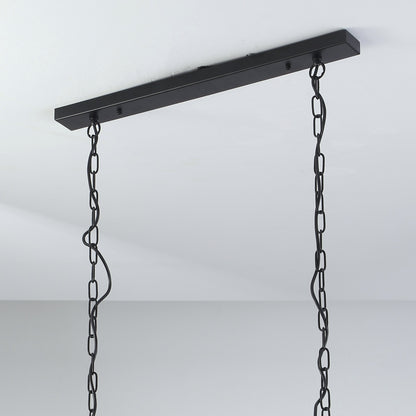 Langham Hampton Style Dining Room Pendant Light - Black