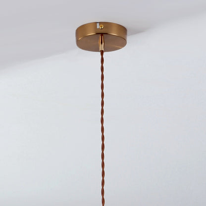 Jenna Vintage Scallop Edge Glass Pendant Light
