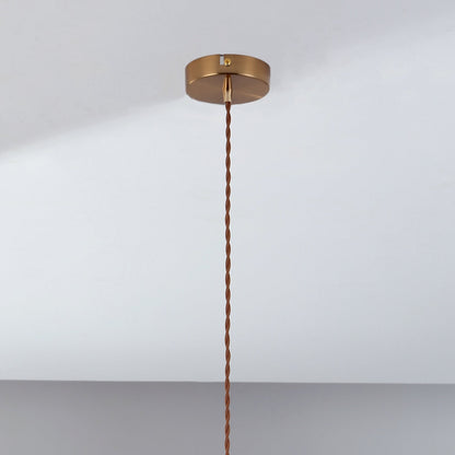 Isabel Vintage Scallop Edge Glass Pendant Light