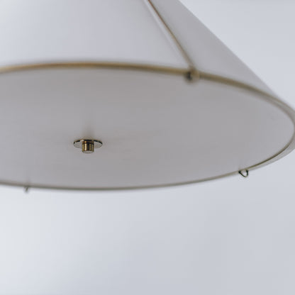 Celeste Brass Pendant Light - White