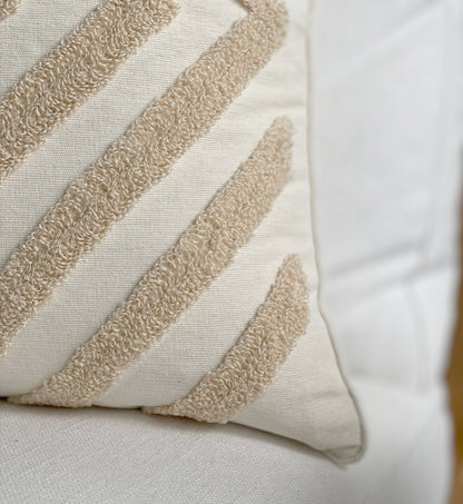 Ramada Tufted Cushion Cover with Diamond Pattern + Insert