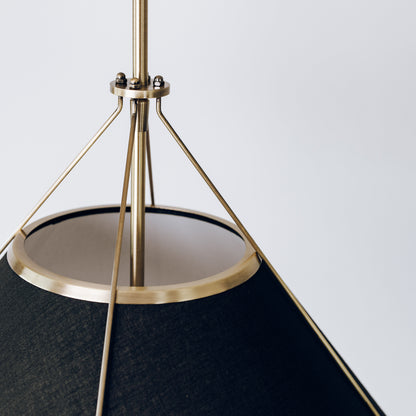 Celeste Brass Pendant Light - Black