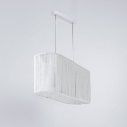 Elphin Dining Rope Pendant Light - White