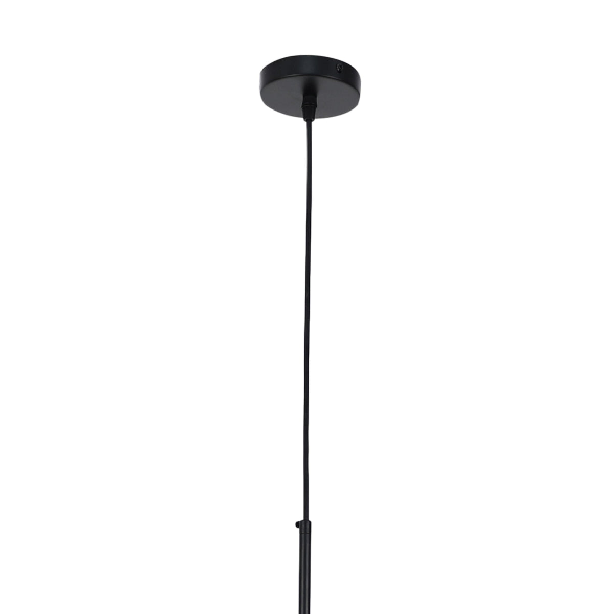 Cora Glass Pendant Light - Black Hardware