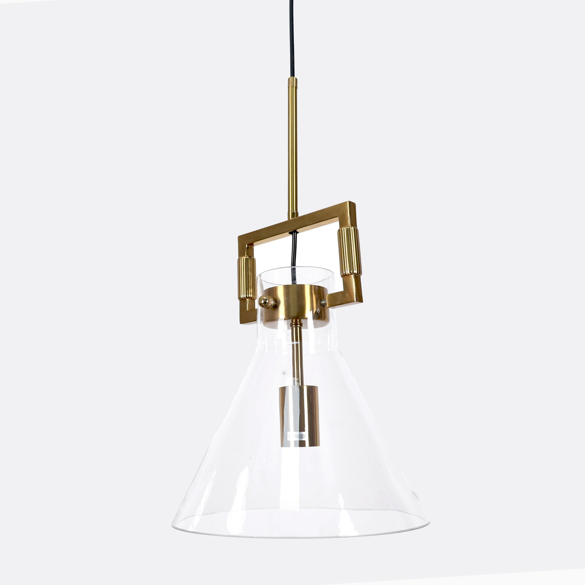 Maya Glass Pendant Light - Gold Hardware