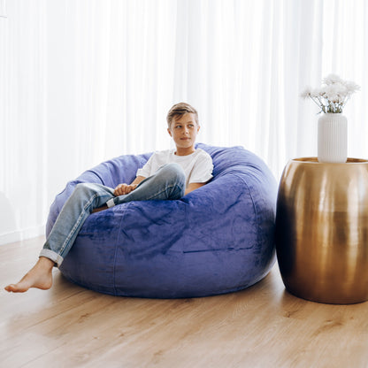 Pierre Fur Bean Bag - Very Peri Purple