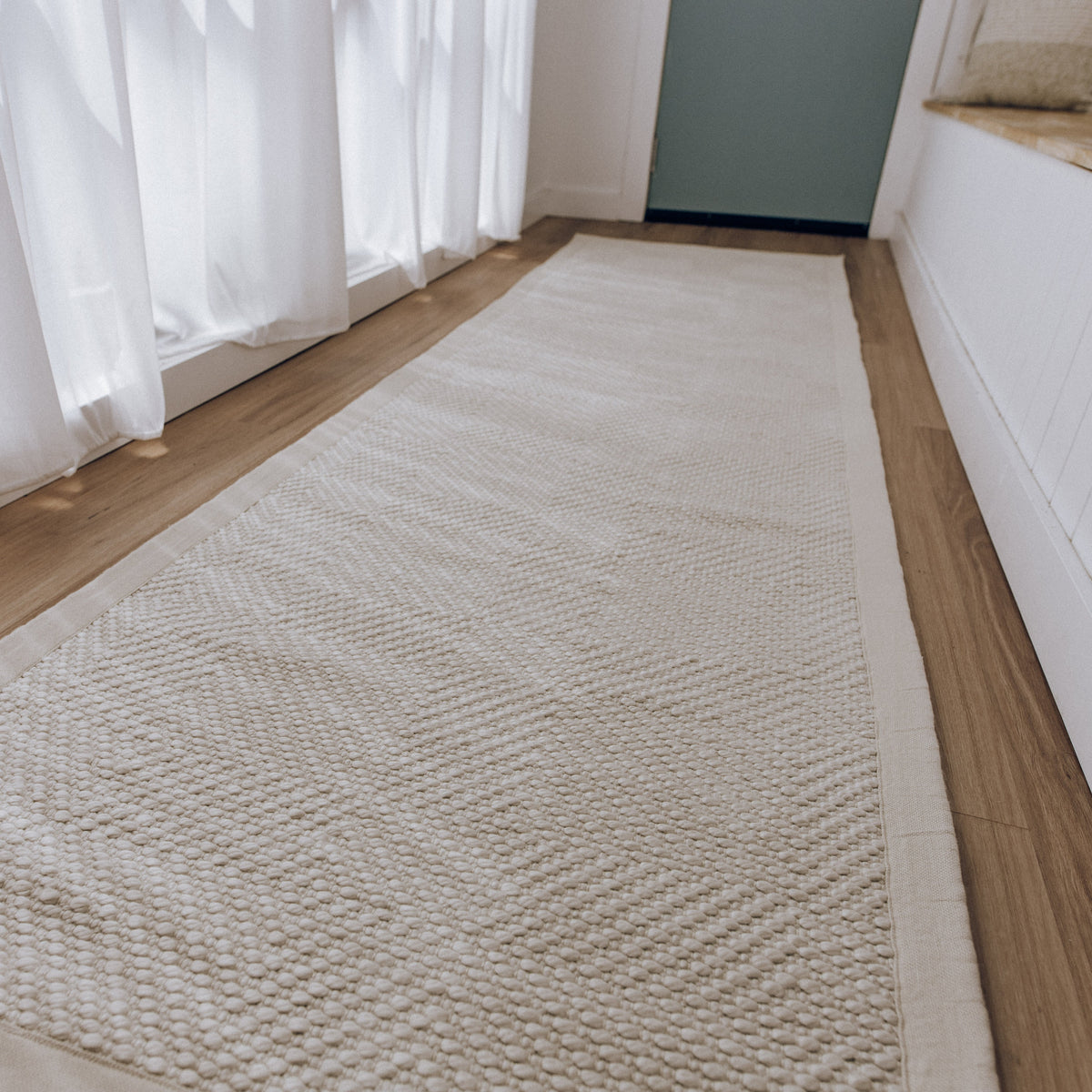 Janna Handwoven Floor Rug in Natural Tones
