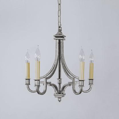 Kalani Modern Chandelier 5 Light - Brushed Silver