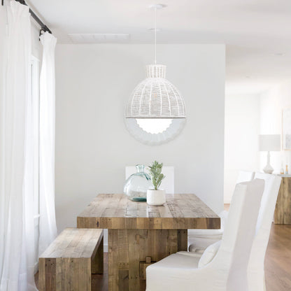 Kellie Rope Pendant Light - White