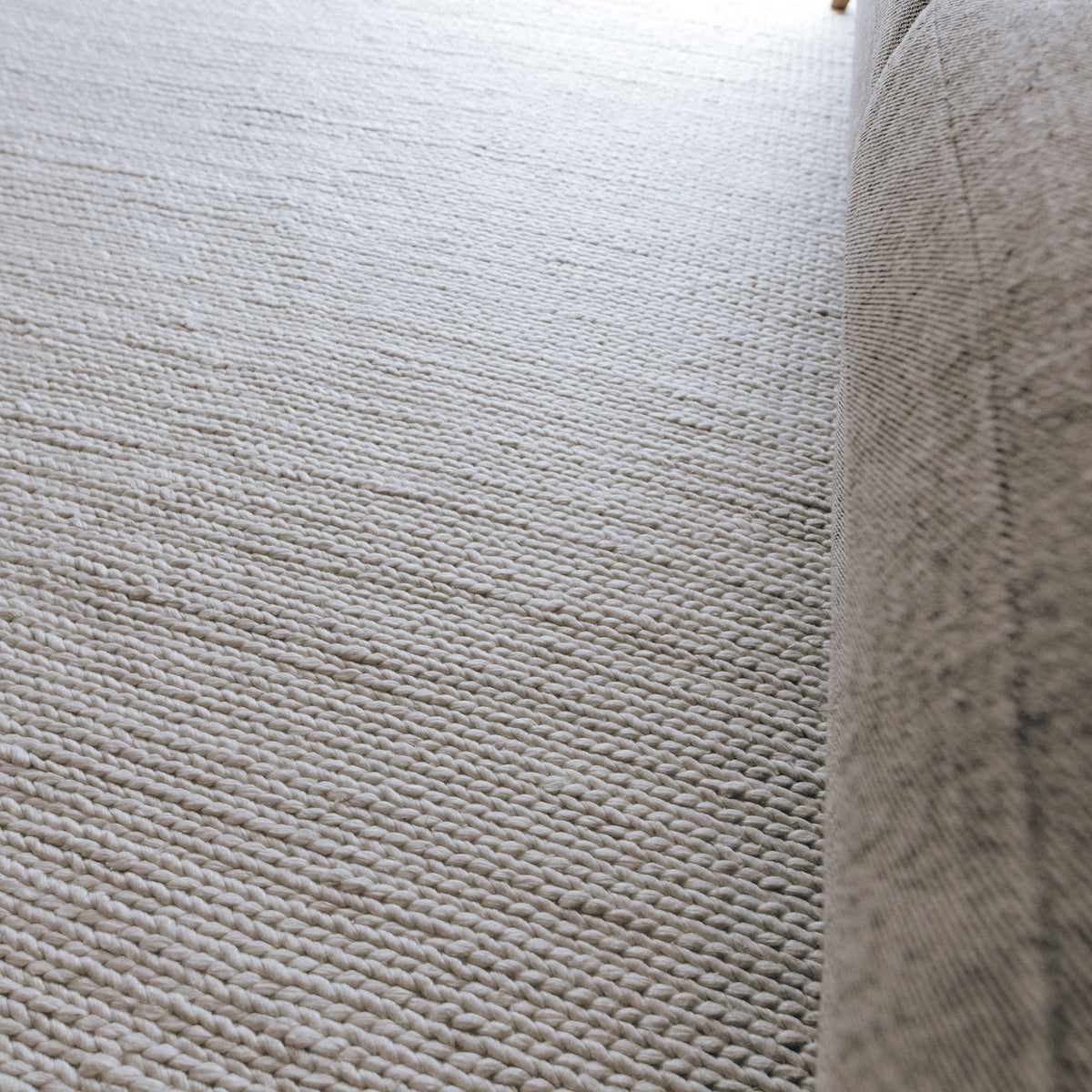 Kiara Handwoven Floor Rug in White Tones
