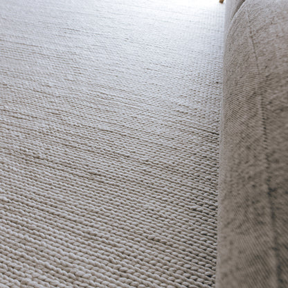 Kiara Handwoven Floor Rug in White Tones