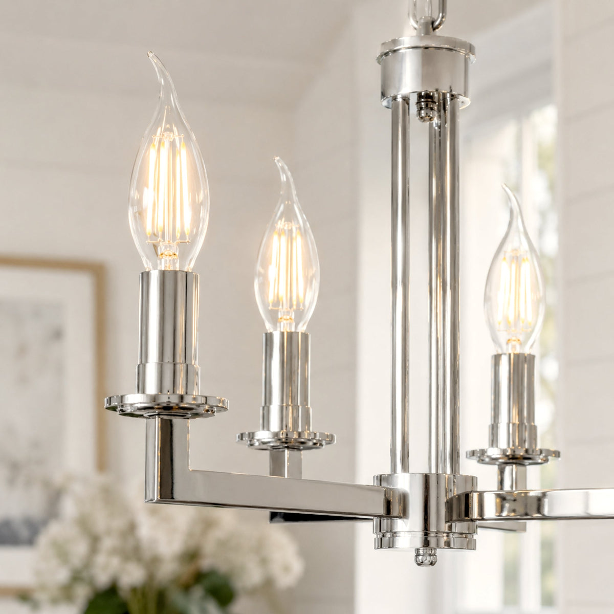 LED E14 Flame Tip Bulb Chandelier Candle Globes - 4w Warm White