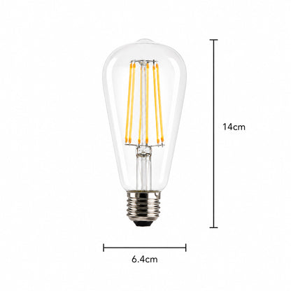 LED Globes Pear Shape E27 - Pack of 2