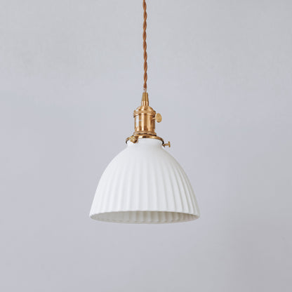 Margot Ceramic Pleated Pendant Light