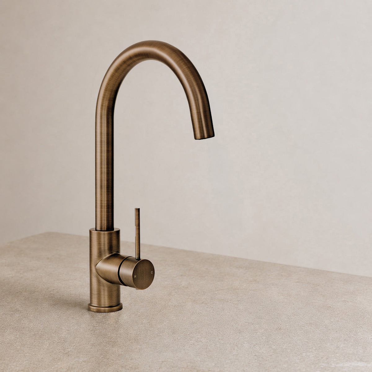 Reno Kitchen Mixer - Antique Brass
