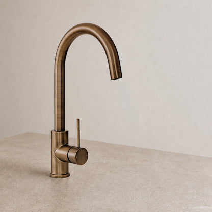 Reno Kitchen Mixer - Antique Brass