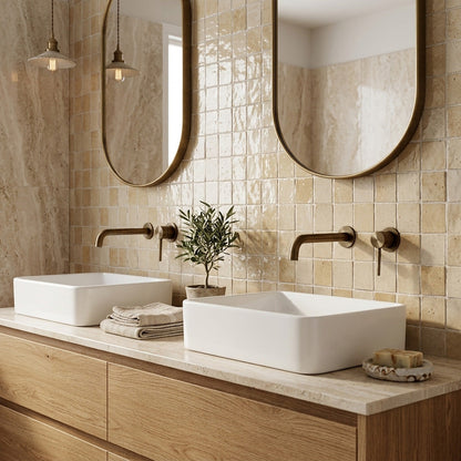 Reno Shower Mixer - Antique Brass