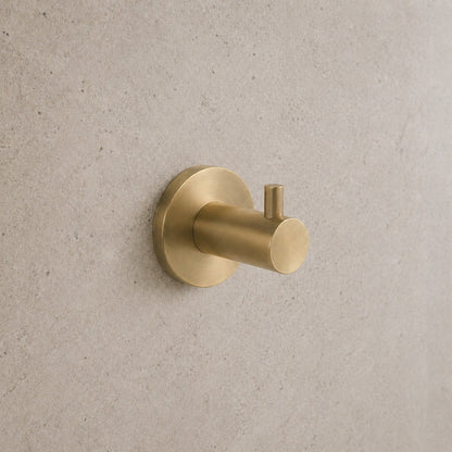 Reno Robe Hook - Brushed Brass