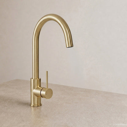 Reno Kitchen Mixer - Brushed Brass