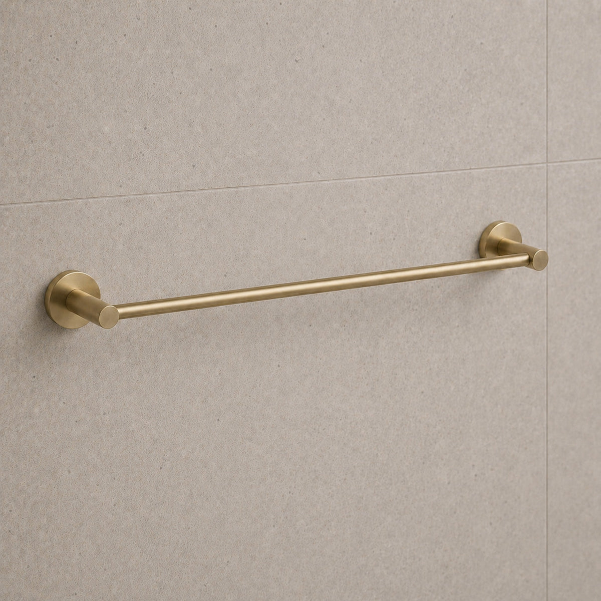 Reno Single Towel Rail - Brushed Brass