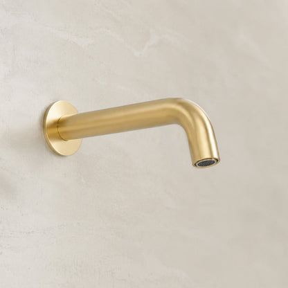 Reno Wall Spout - Brushed Brass