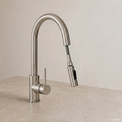 Reno Pull-Out Kitchen Mixer - Brushed Nickel