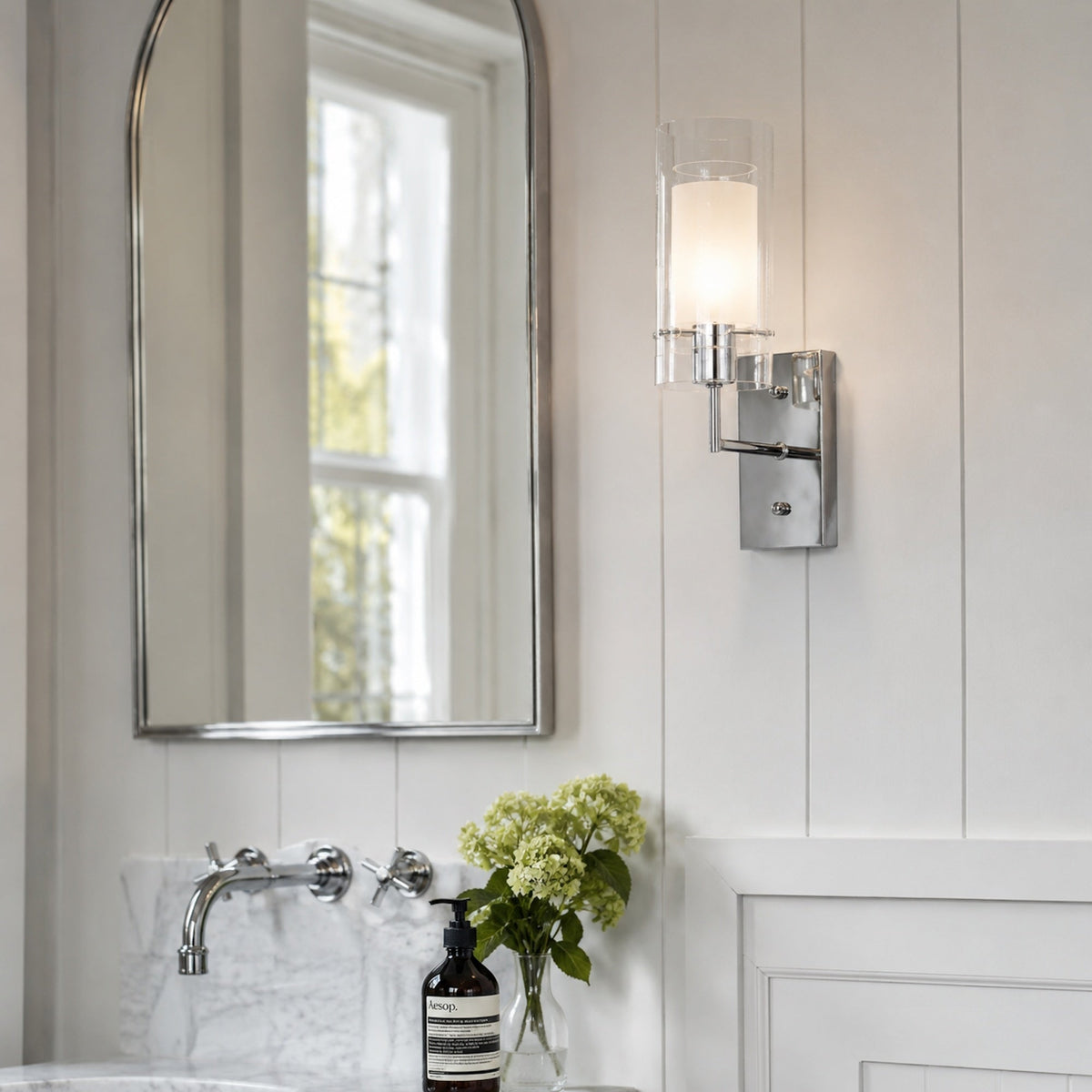 Abbey Pendant Wall Light - Chrome