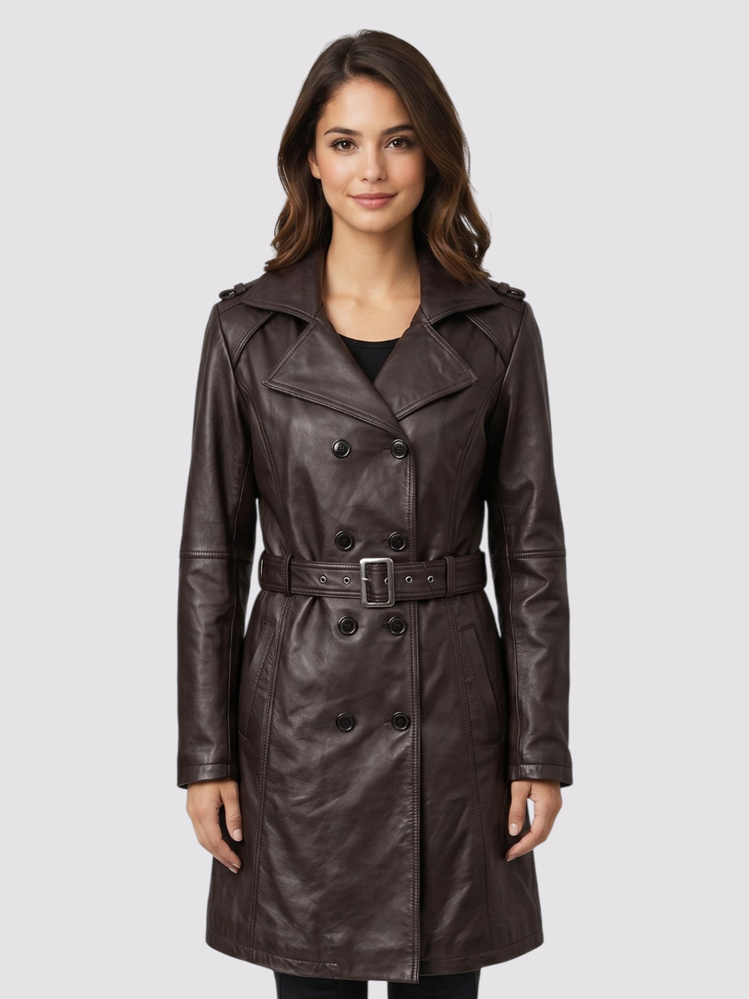Aloura Women's Knee Length Coat