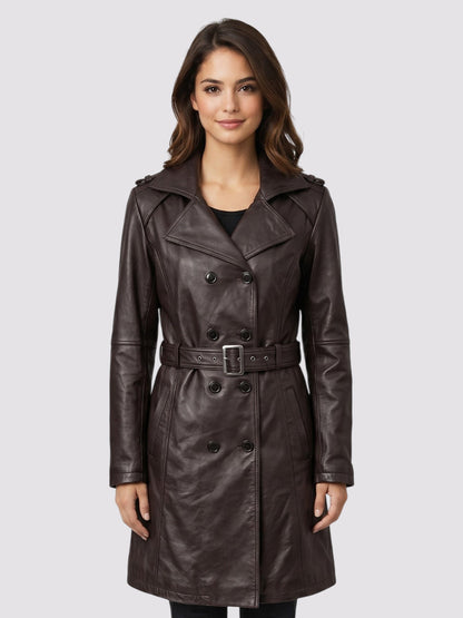 Aloura Women's Knee Length Coat