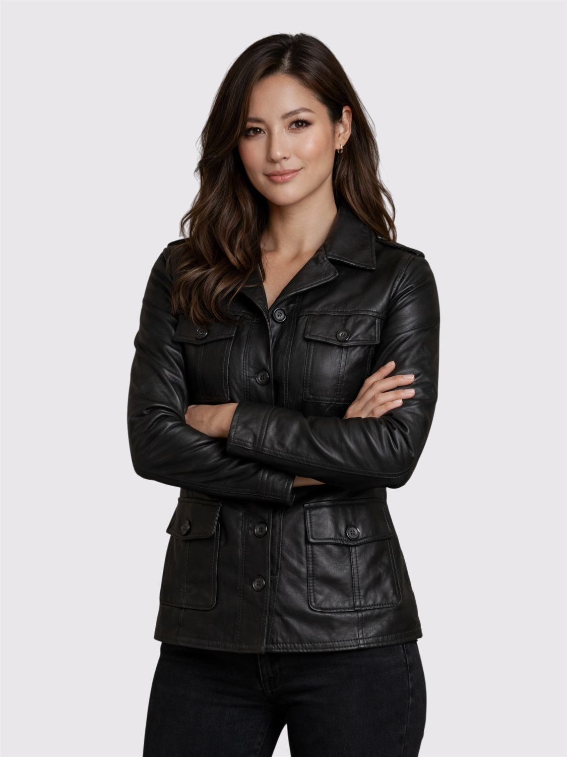 Alyssa 4 Pocket Button-Front Coat