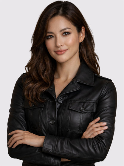 Alyssa 4 Pocket Button-Front Coat