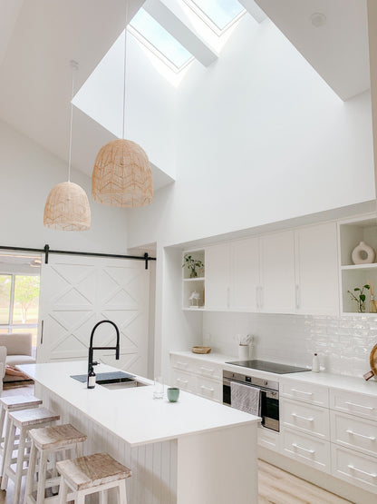 Amalfi Rattan Lace Pendant Light - Natural