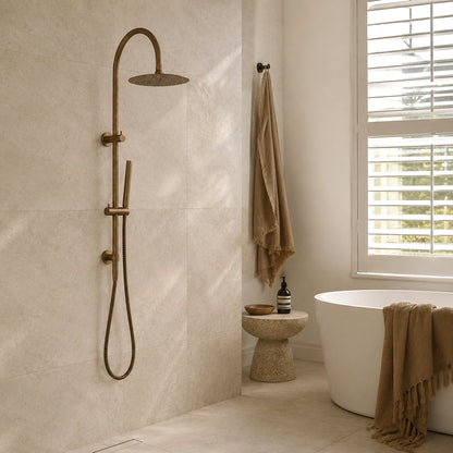 Reno Combination Shower - Antique Brass