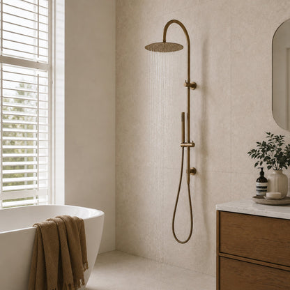 Reno Combination Shower - Antique Brass