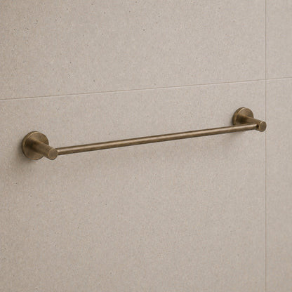 Reno Single Towel Rail - Antique Brass