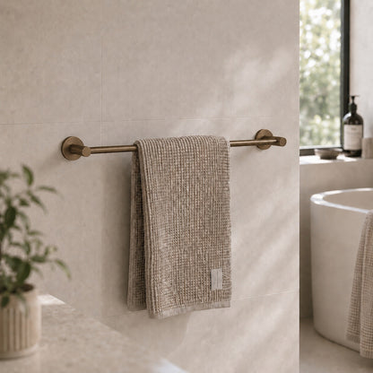 Reno Single Towel Rail - Antique Brass