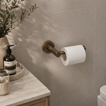 Reno Toilet Roll Holder - Antique Brass