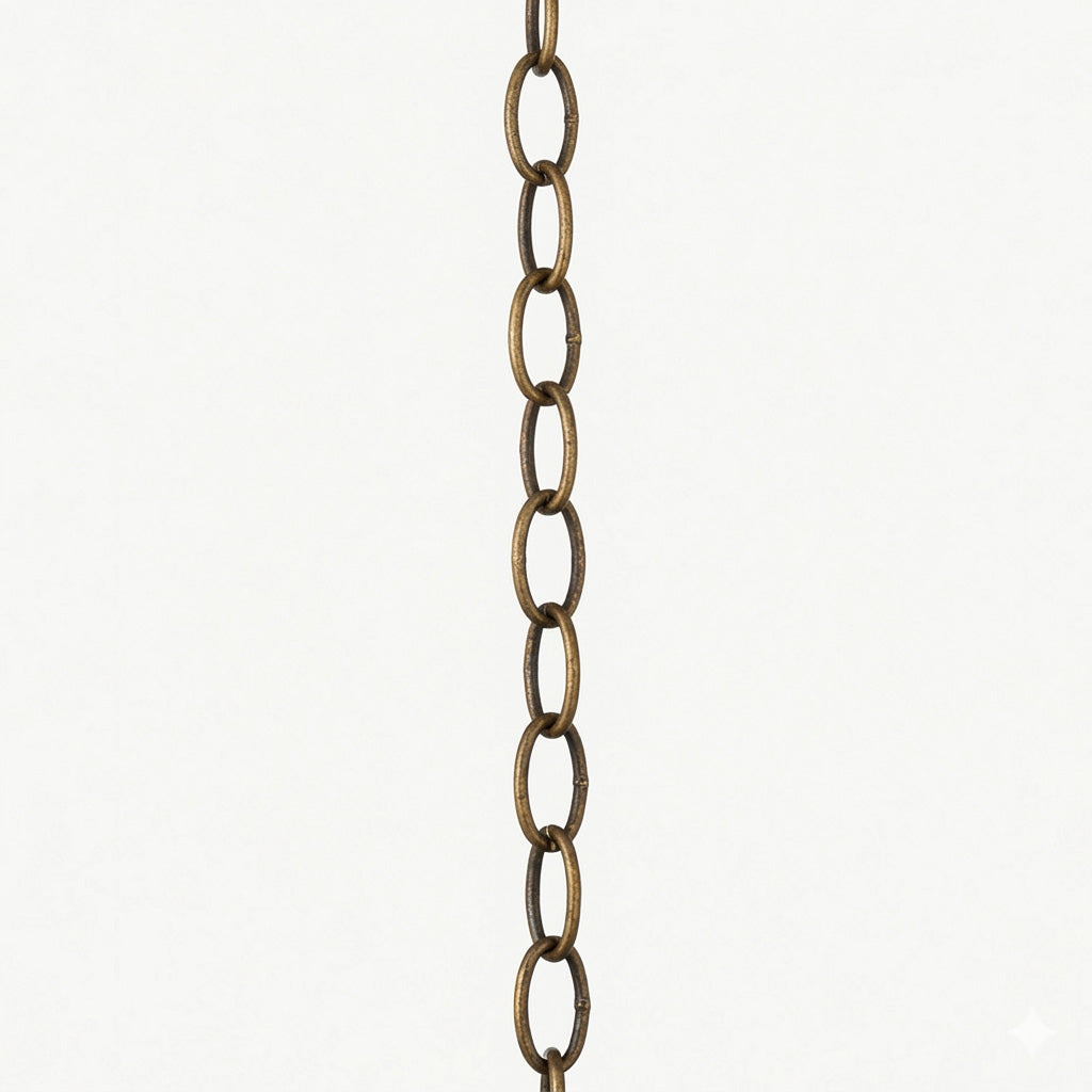 100cm Chain Extension Including Carabiner - Antique Brass