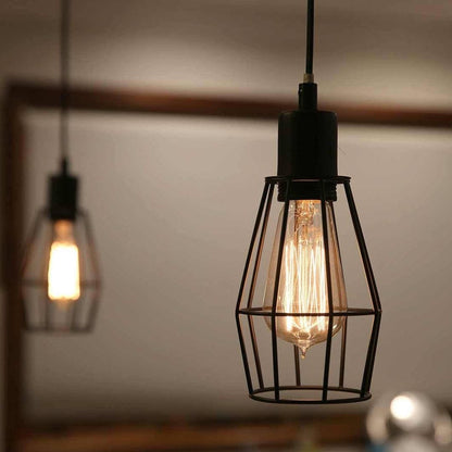 Watson Industrial Cage Light - Black
